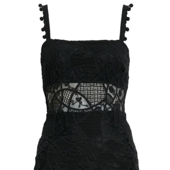 Alexis Dresses Nwt 795 Alexis Lucila Square Neck Dress In Midnight